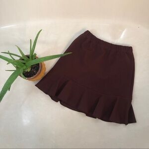 Girls brown skirt